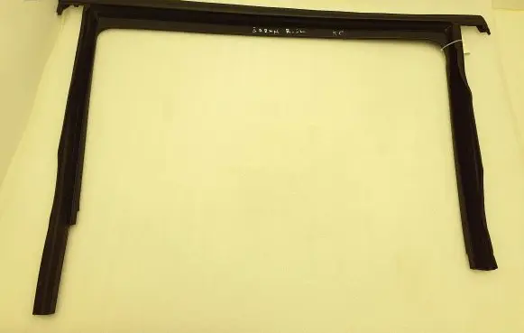 Volkswagen Sharan Rubber seal rear door window/glass 7N0843344