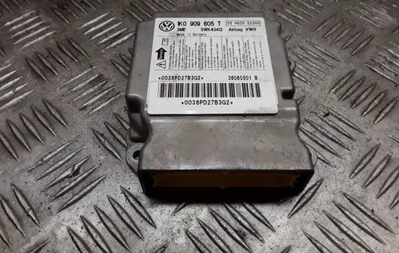 Volkswagen Golf V Airbag control unit/module 1K0909605T 5WK43412 05H020S2300