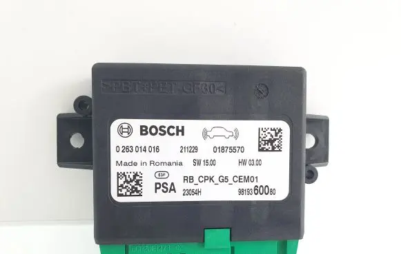 Peugeot Expert Parking PDC control unit/module 9819360080 0263014016