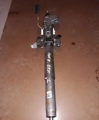 Steering wheel axle set