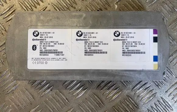 BMW X5 E70 Bluetooth control unit module 9231091 16921115 001CC19EC6D4