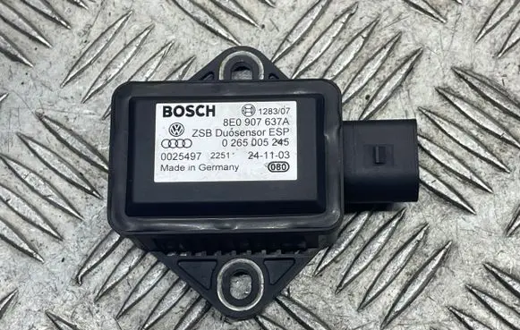 Audi A4 S4 B7 8E 8H ESP acceleration yaw rate sensor 8E0907637A 0265005245 0025497