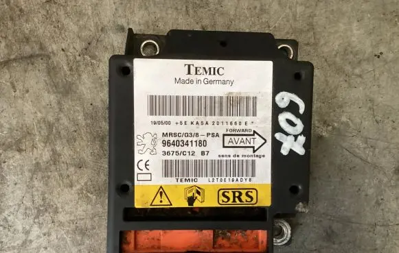 Peugeot 607 Airbag control unit/module 9640341180 3675C12 L2T0E19ADYB