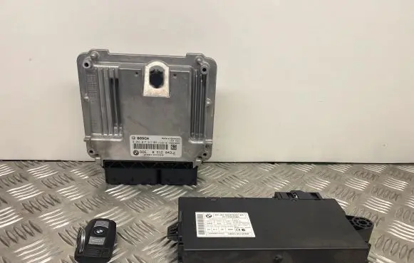 BMW 3 E90 E91 Engine ECU kit and lock set 8512043 9237047