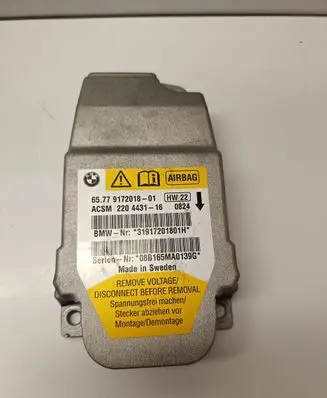 BMW 5 E60 E61 Airbag control unit/module 9172018 6577917201801