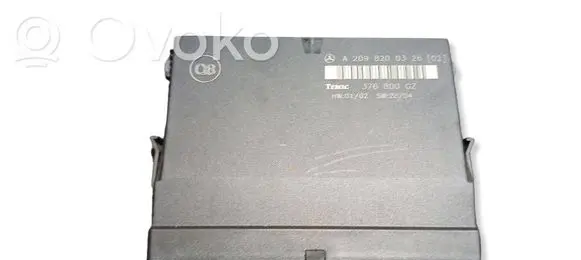 Mercedes-Benz CLK A209 C209 Comfort/convenience module A2098200326 376800GZ