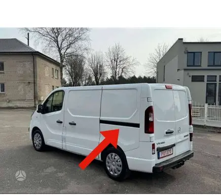 Opel Vivaro Sliding door middle rail 
