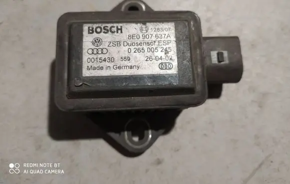 Audi A4 S4 B6 8E 8H ESP acceleration yaw rate sensor 8E0907637A