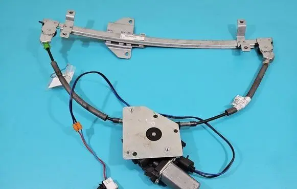 Front door window regulator with motor
