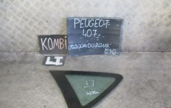 Peugeot 407 Sliding door window/glass 000929