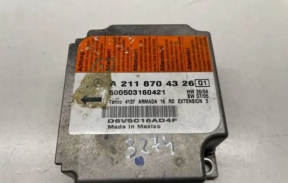 Mercedes-Benz E W211 Airbag control unit/module 2118704326 A2118704326