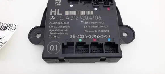 Mercedes-Benz C W204 Door control unit/module A2129004106