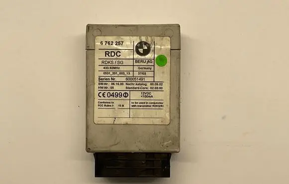 BMW 7 E65 E66 Tire pressure control unit 6762257 0531201003 600051491