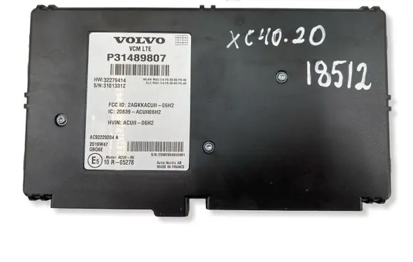 Volvo XC40 Central body control module 31489807 P31489807 32279414