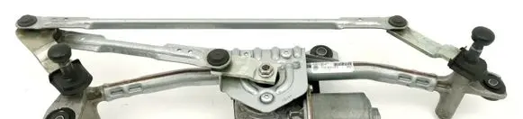 Front wiper linkage and motor