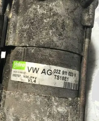 Volkswagen Golf V Starter motor 02Z911023H 050707 TS18E1