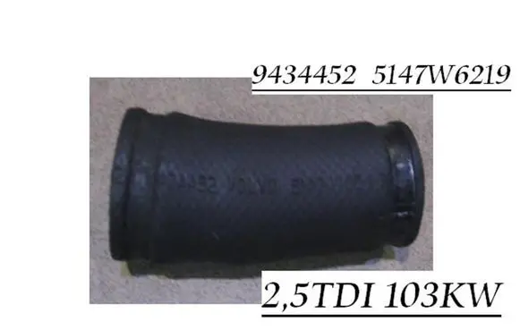 Volvo S80 Intercooler hose/pipe 9434452 5147W6219