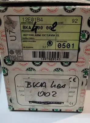 Skoda Fabia Mk2 (5J) Alarm control unit/module 12F01B4 1007069243 BKA400002