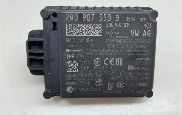 Volkswagen PASSAT B8 Distronic sensor radar 2Q0907550B 2Q0907819 A2C78653302