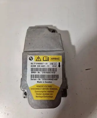 BMW 5 E60 E61 Airbag control unit/module 916055701 220443111 07B326MA01488