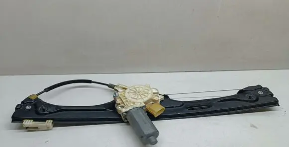 Rear door window regulator with motor