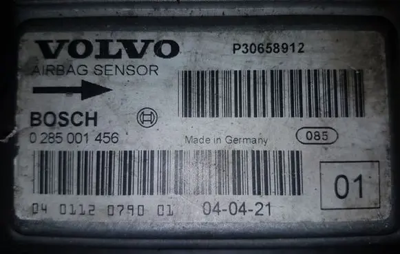 Volvo S80 Airbag control unit/module 0285001456 P30658912