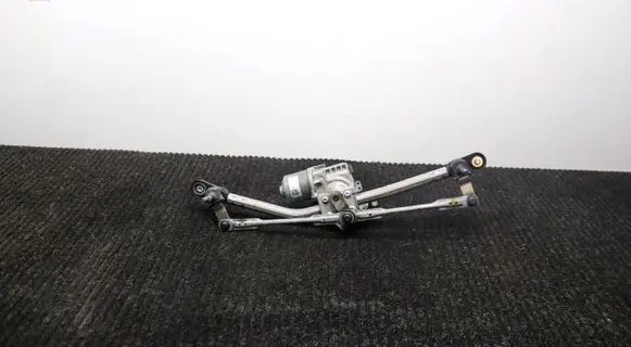 Front wiper linkage and motor