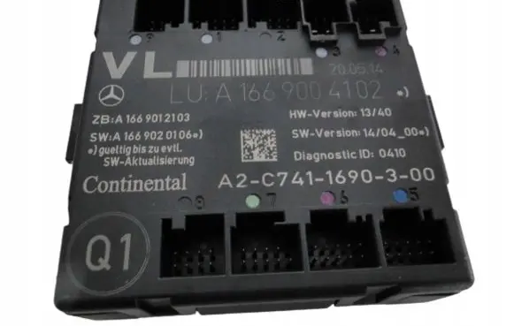 Mercedes-Benz A W176 Door control unit/module A1669004102
