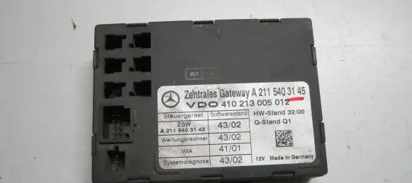 Mercedes-Benz E W211 Gateway control module A2115403145
