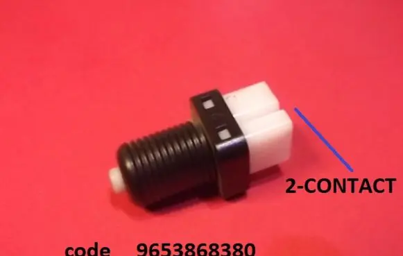 Peugeot 607 Brake pedal sensor switch 9653868380