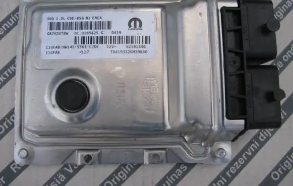Fiat 500 Engine control unit/module ECU 52191346 TD4193320H39880