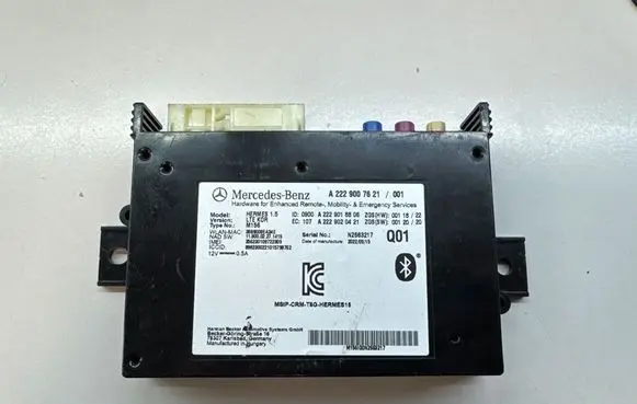 Mercedes-Benz S W222 Voice control module A2229007621 A2229018806