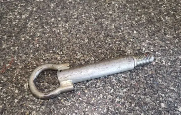 Towing hook eye