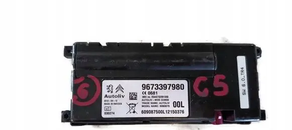 Citroen C5 Bluetooth control unit module 9673397980