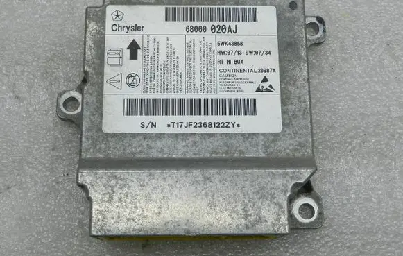 Chrysler Grand Voyager V Airbag control unit/module 68000020AI