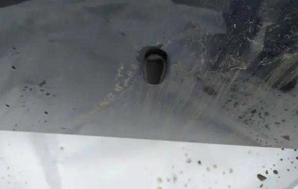 Windshield washer spray nozzle