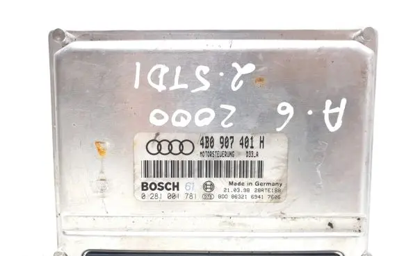 Audi A6 S6 C5 4B Engine control unit/module 4B0907401H
