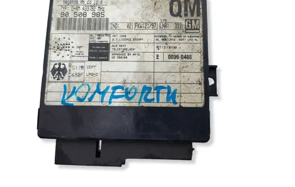 Opel Meriva A Comfort/convenience module 90508985