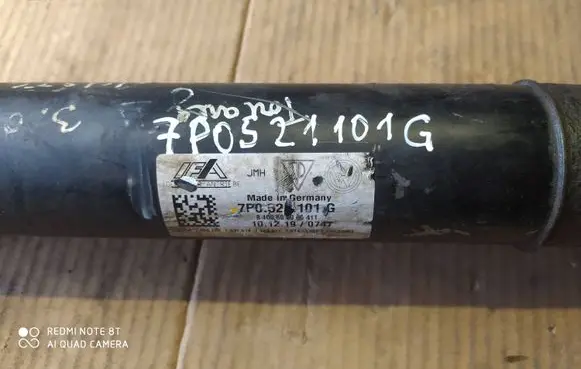 Volkswagen Touareg II Front prop shaft 7P0521101G