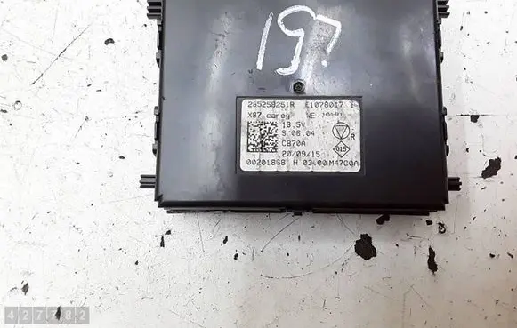 Renault Captur Other control units/modules 285258251R 00201868 51078002