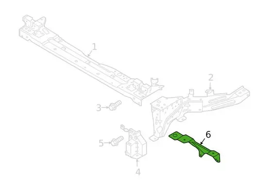 Volvo XC40 Headlight/headlamp mounting bracket 32277863