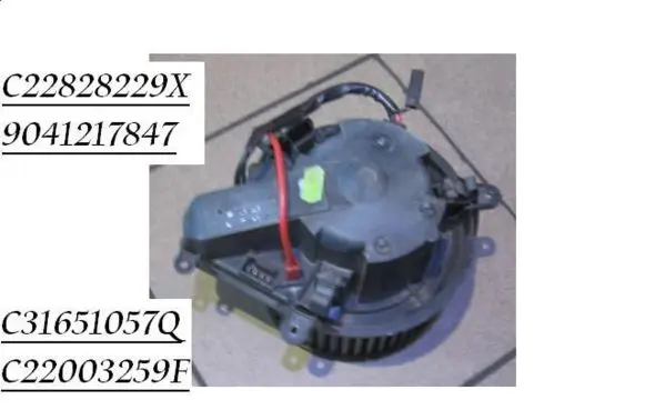 Peugeot 605 Heater fan/blower C22828229X 9041217847
