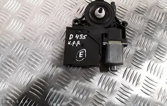 Rear door window regulator with motor