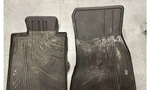 BMW 5 G30 G31 G38 Front floor mat 2414218 2414219 dywanikigumoweG30
