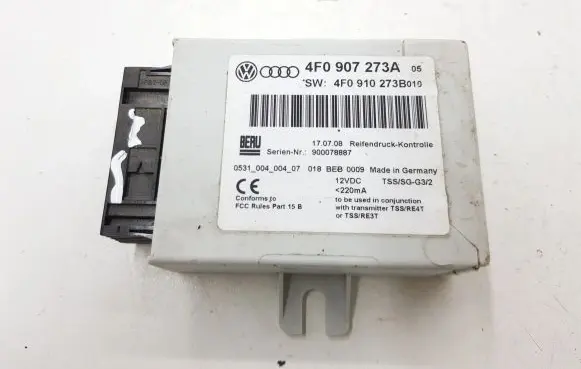 Audi A6 S6 C6 4F Tire pressure control unit 4F0907273A 4F0910273B