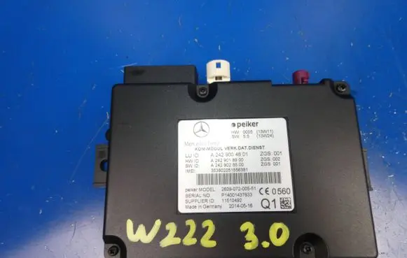 Mercedes-Benz S W222 Other control units/modules A2429004801 A2429028500 A2429018900