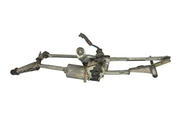 Front wiper linkage and motor