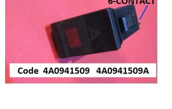 Audi A6 S6 C4 4A Hazard light switch 4A0941509 4A0941509A