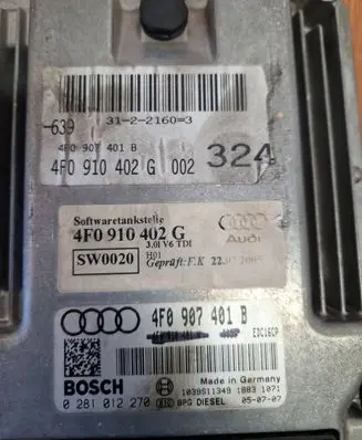 Audi A6 S6 C6 4F Engine control unit/module 4F0907401B 0281012270 4F0910402G