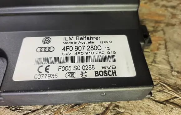 Audi A6 S6 C6 4F Power management control unit 4F0907280C 4F0910280
